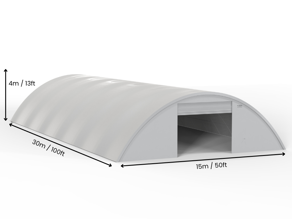 Runde PVC opbevaringsbygninger