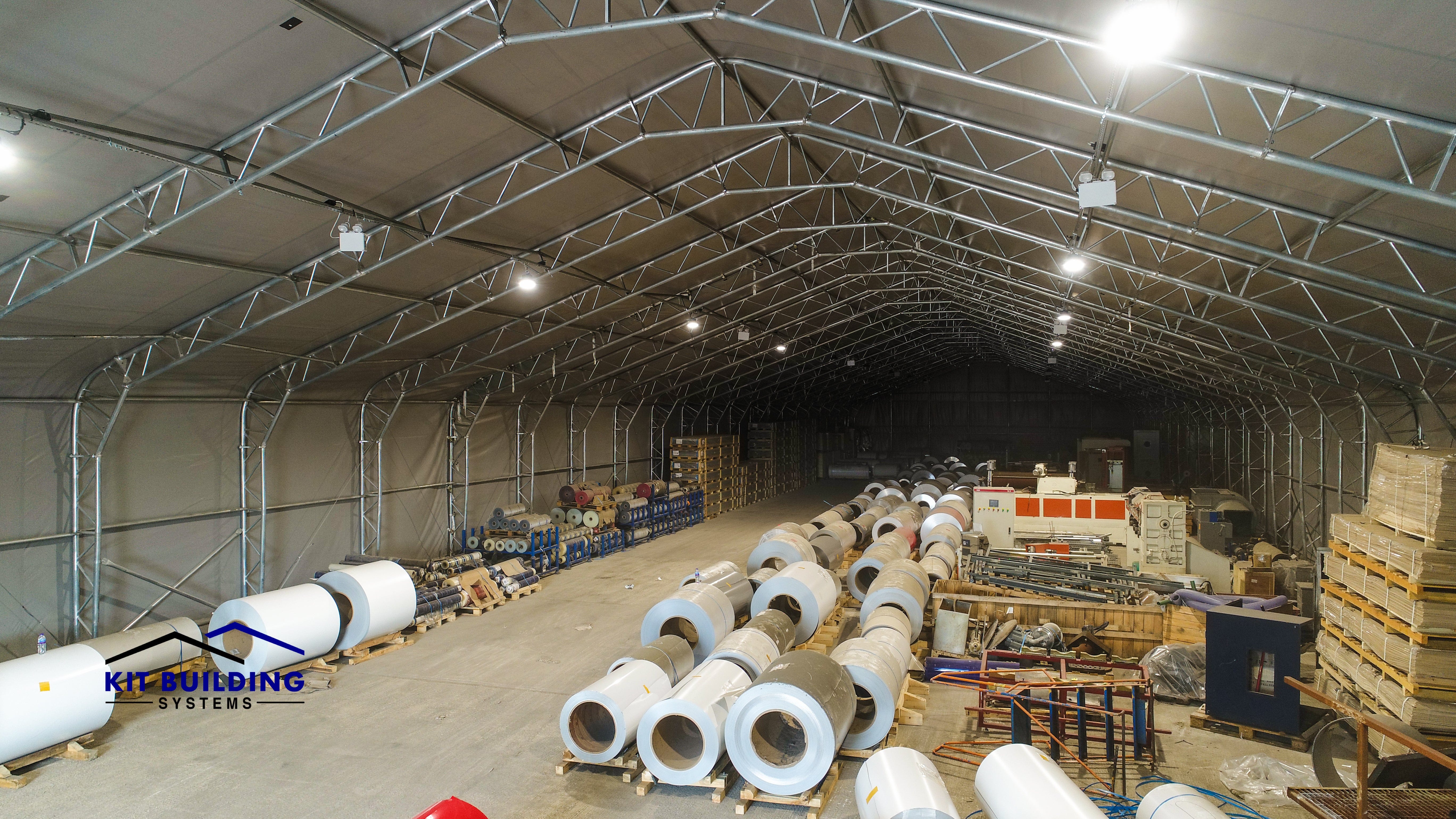 Indoor industrial steel structure building