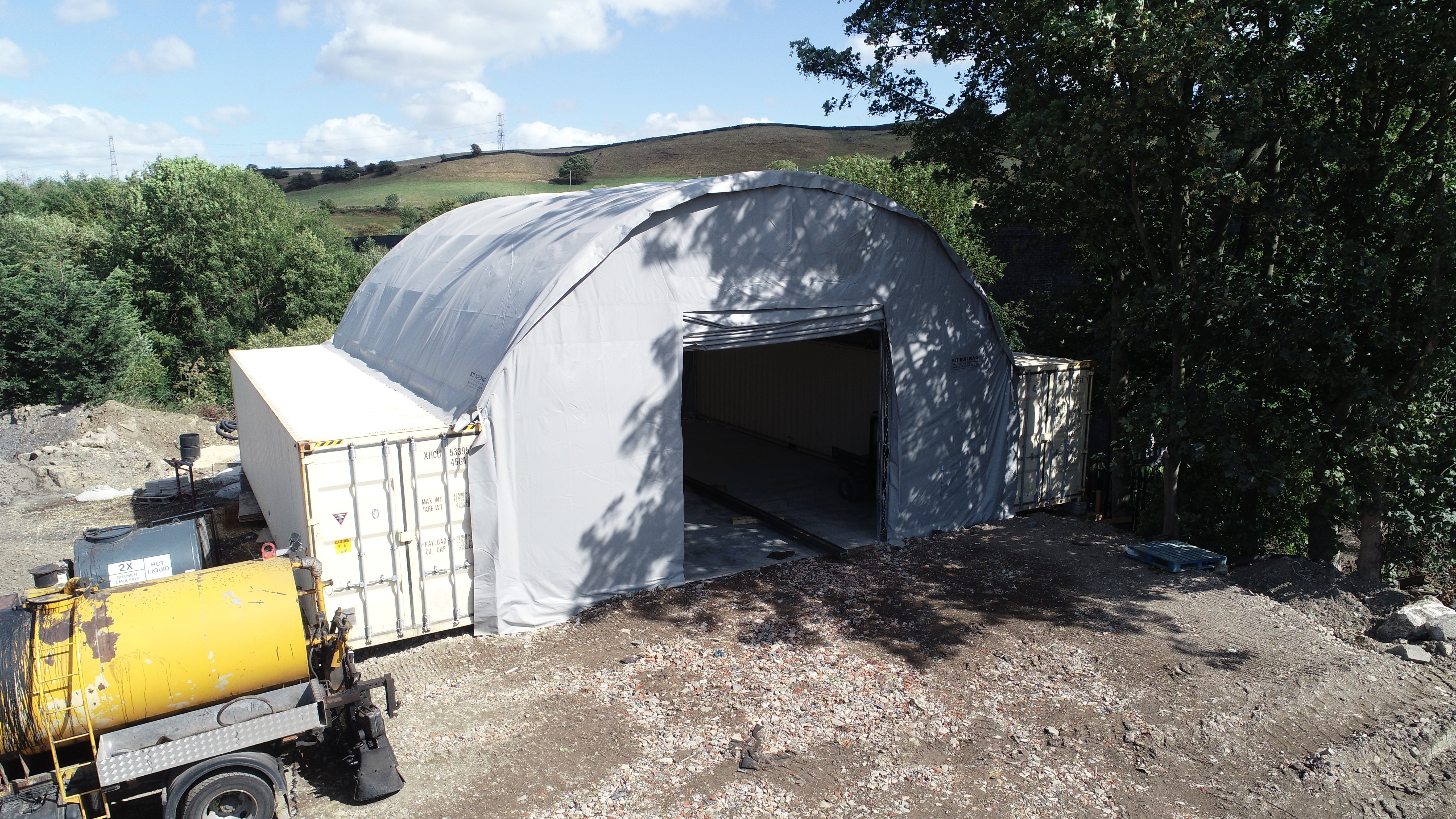 Container baldakiner - 40ft x 40ft x 15ft (12m x 12m x 4,5m)