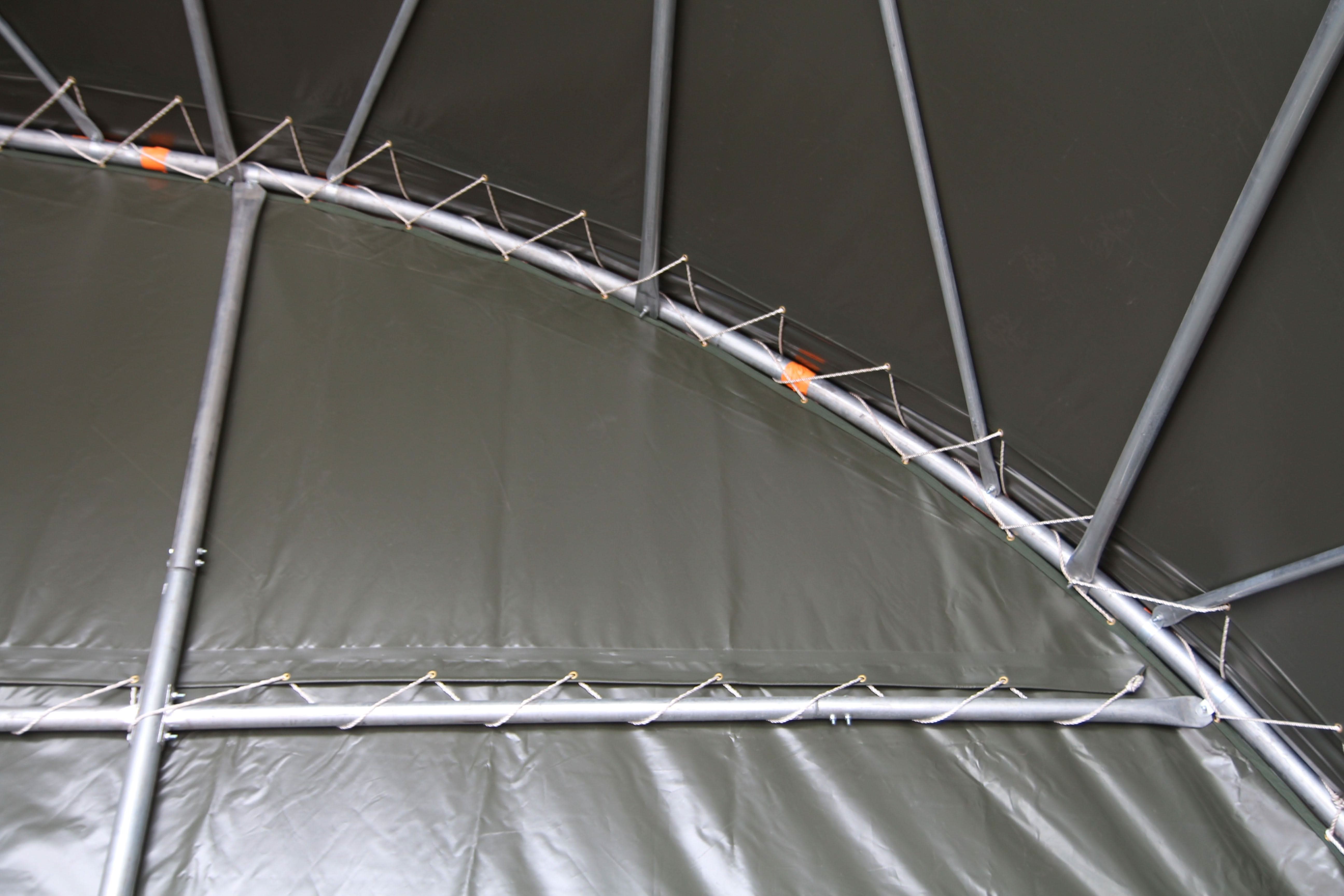 Lukket bagpanel til container baldakiner