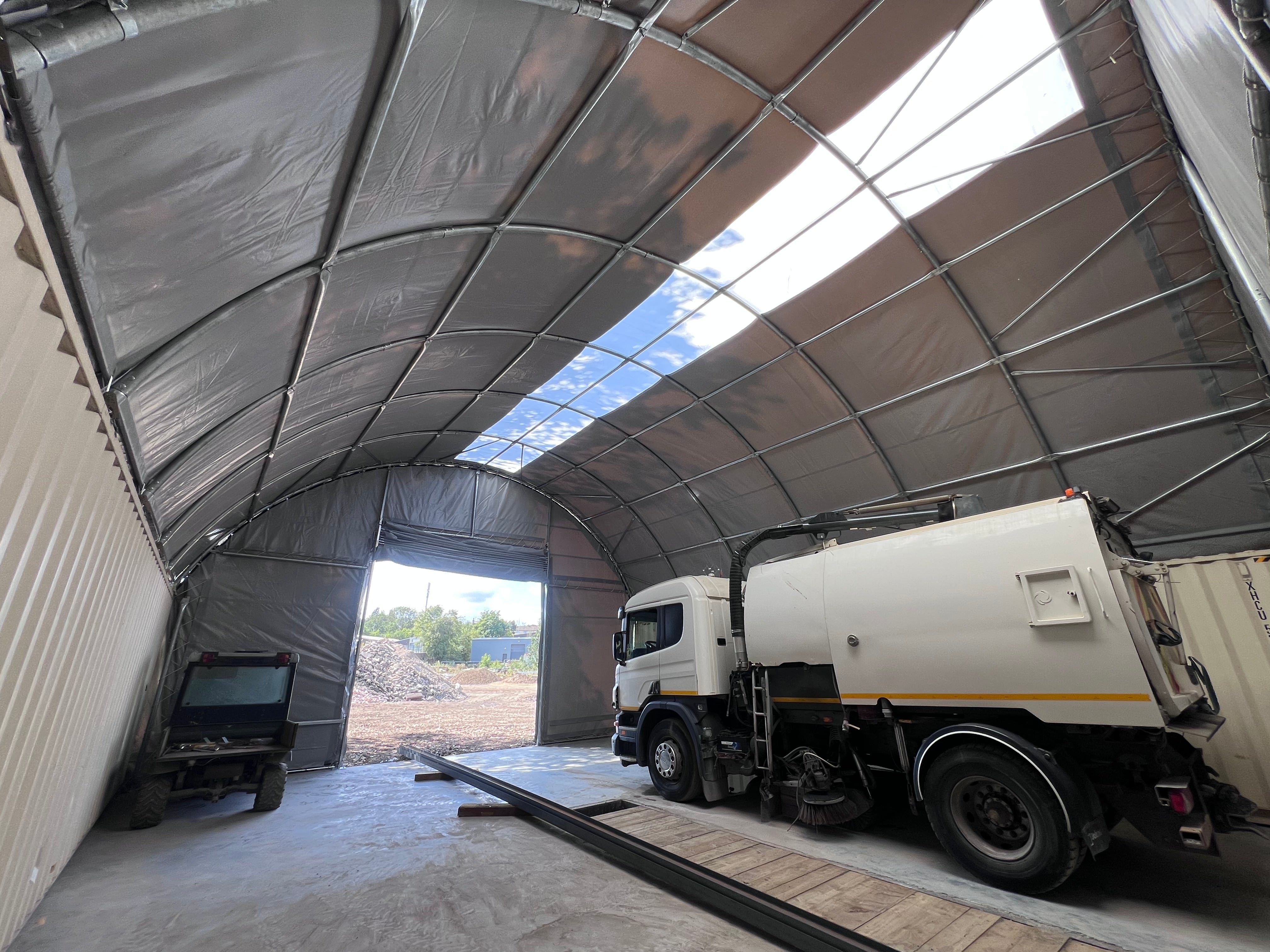 10m (33ft) spændvidde | Container baldakiner - 33ft x 12ft (10m x 3,6m)