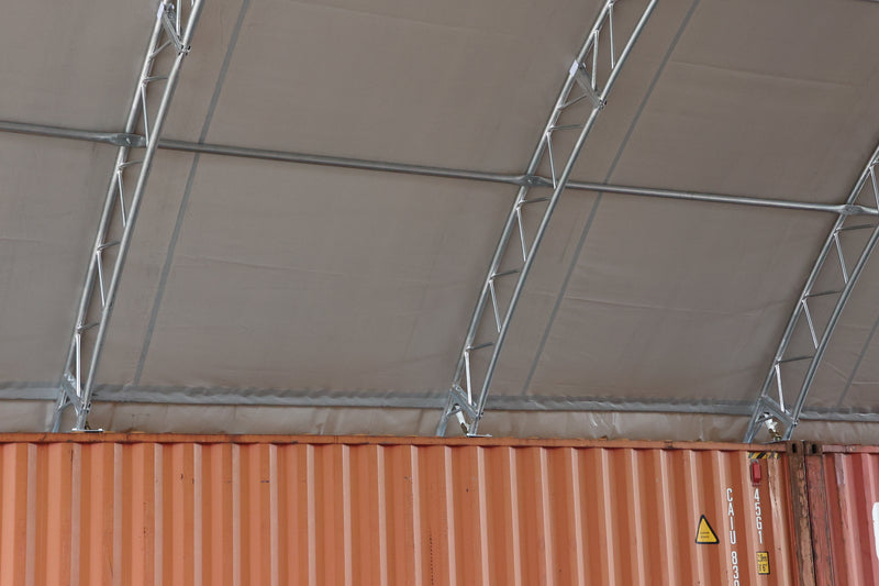Containerly - 60ft x 40ft x 20ft (18,3m x 12m x 6m) installeret indvendigt i containere