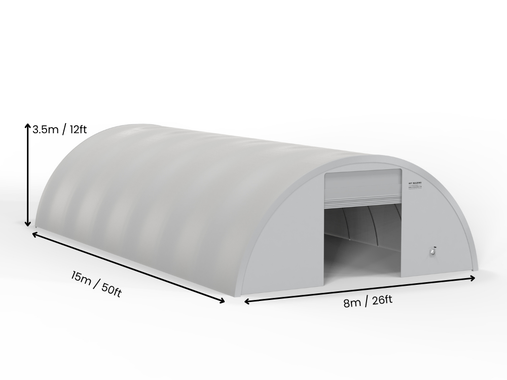 Runde PVC opbevaringsbygninger