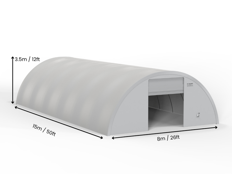 Runde PVC opbevaringsbygninger