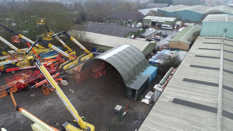 12m (40ft) spændvidde | Container baldakiner - 40ft x 12ft (12m x 4,5m)