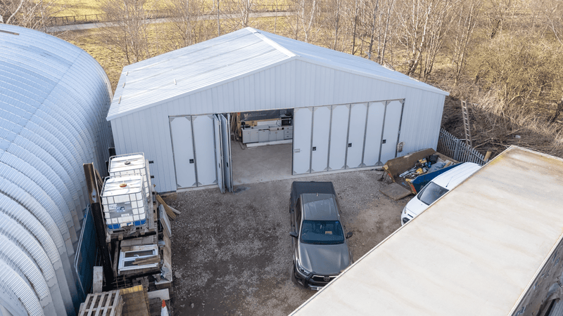 Stål flyhangar