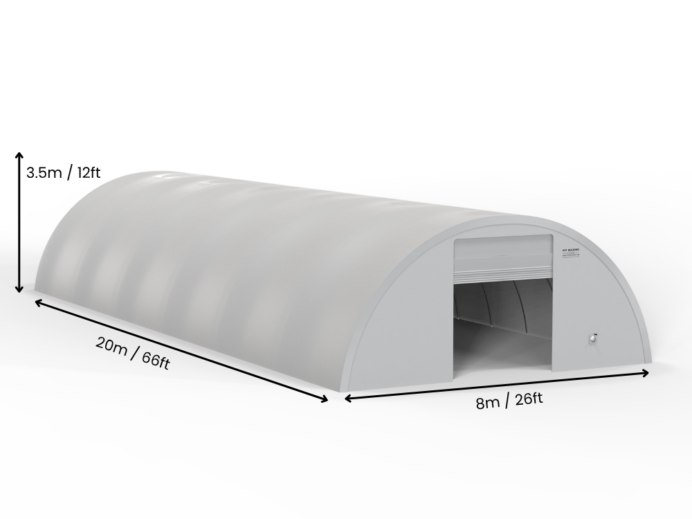 Runde PVC opbevaringsbygninger