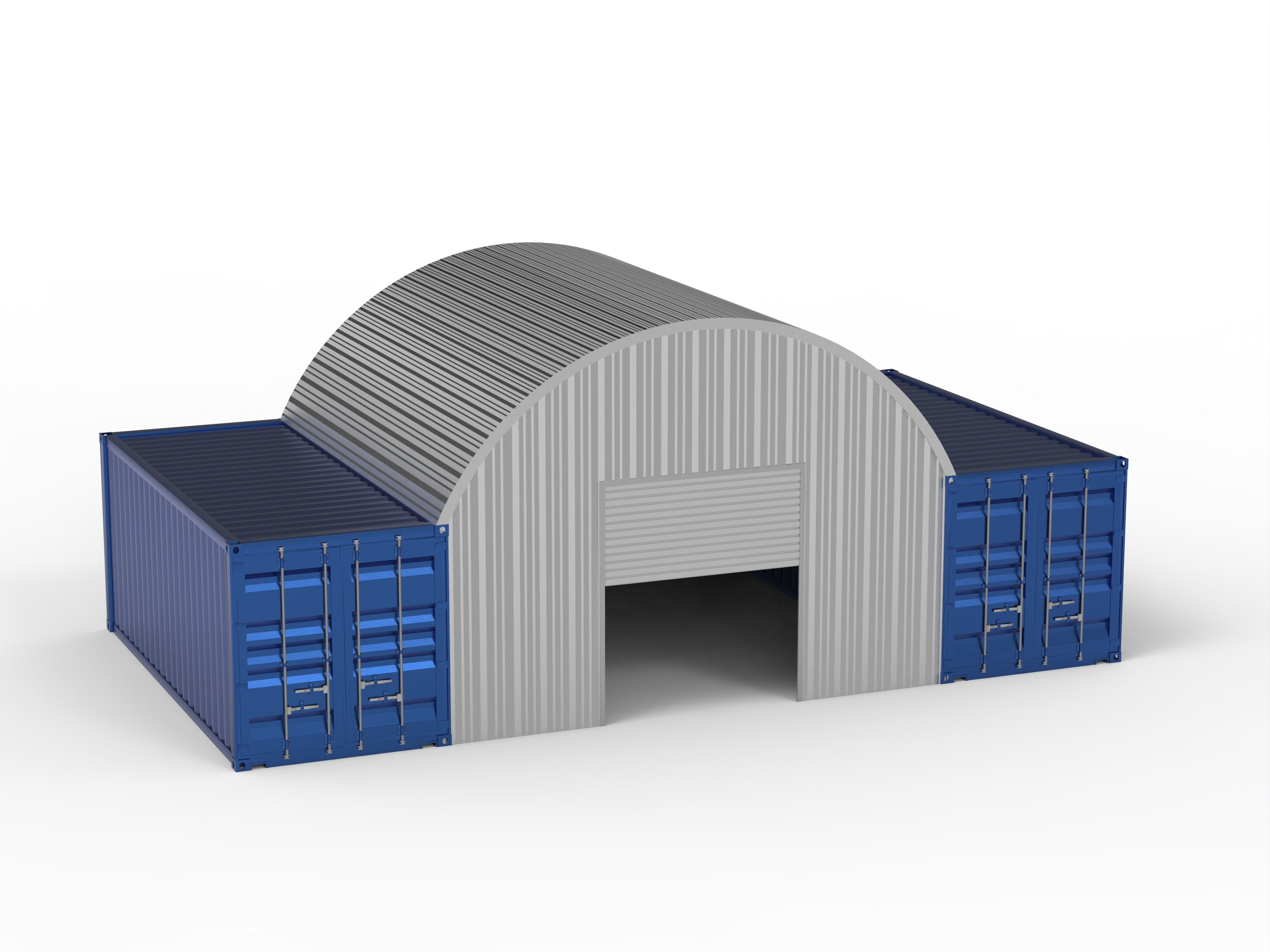 Stålkontainer Overdækninger - 20ft x 20ft x 6,5ft (6m x 6m x 2m)