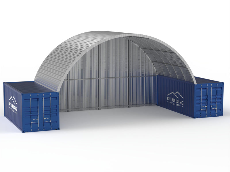 Stålcontaineroverdækninger - 33ft x 20ft x 12ft (10m x 6m x 3,6m)