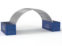 Stålcontaineroverdækninger - 33ft x 20ft x 12ft (10m x 6m x 3,6m)