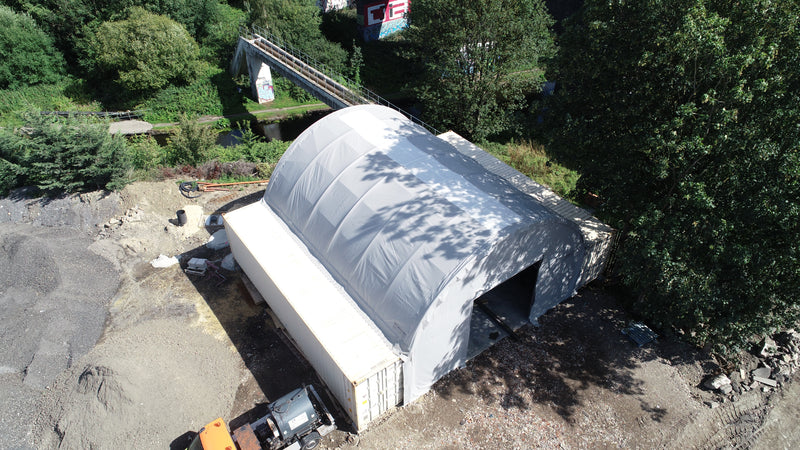 Container baldakiner - 33ft x 40ft x 12ft (10m x 12m x 3,6m)