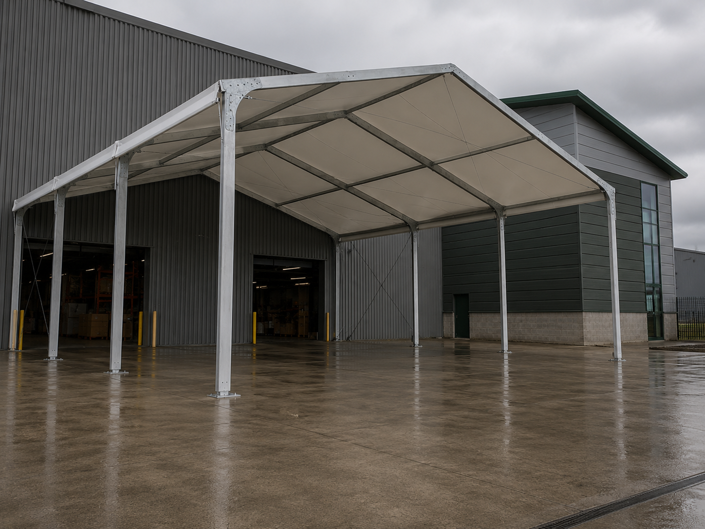 Lastkaj Baldakiner | Industrielle Lastkaj Shelters & Baldakin Systemer